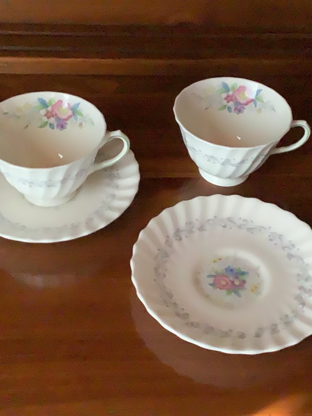 China cups and saucers